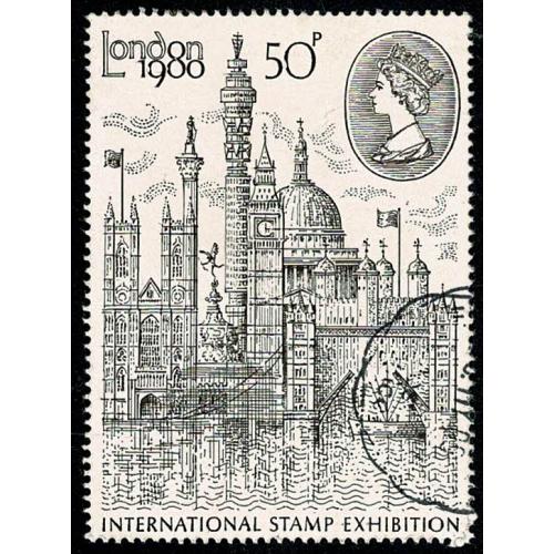 1980 London Stamp Exhibition 50p Type II. SG 1118a. Very Fine Used