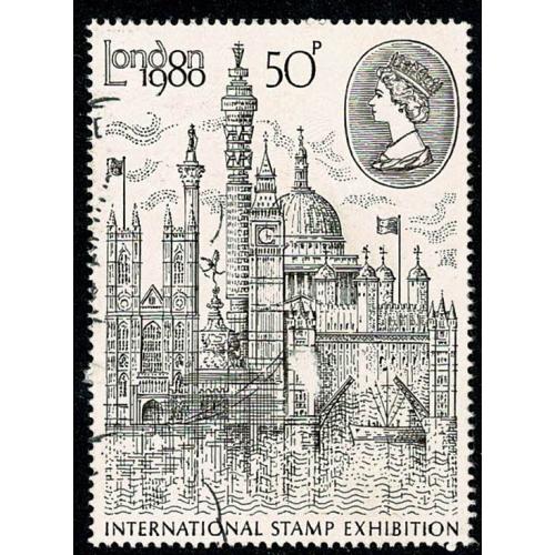 1980 London Stamp Exhibition 50p Type II. SG 1118a. Very Fine Used,