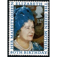 1980 Queen Mother 80th Birthday. SG 1129