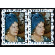 1980 Queen Mother. Fine Used pair. SG 1129
