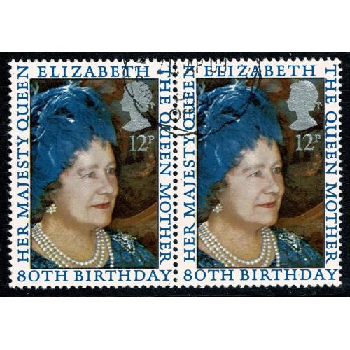 1980 Queen Mother. Fine Used pair. SG 1129