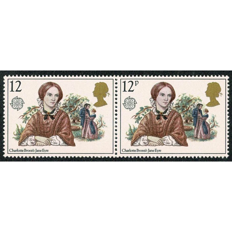 1980 Authors 12p. Listed variety "missing p in value". SG 1125Ea