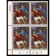 1980 Sport Centenaries 13½p Plate 1A 1A 1A 1A 1A 1A block of 4. SG 1135