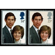 1981 Royal Wedding. SG 1160-1161.  UM set.