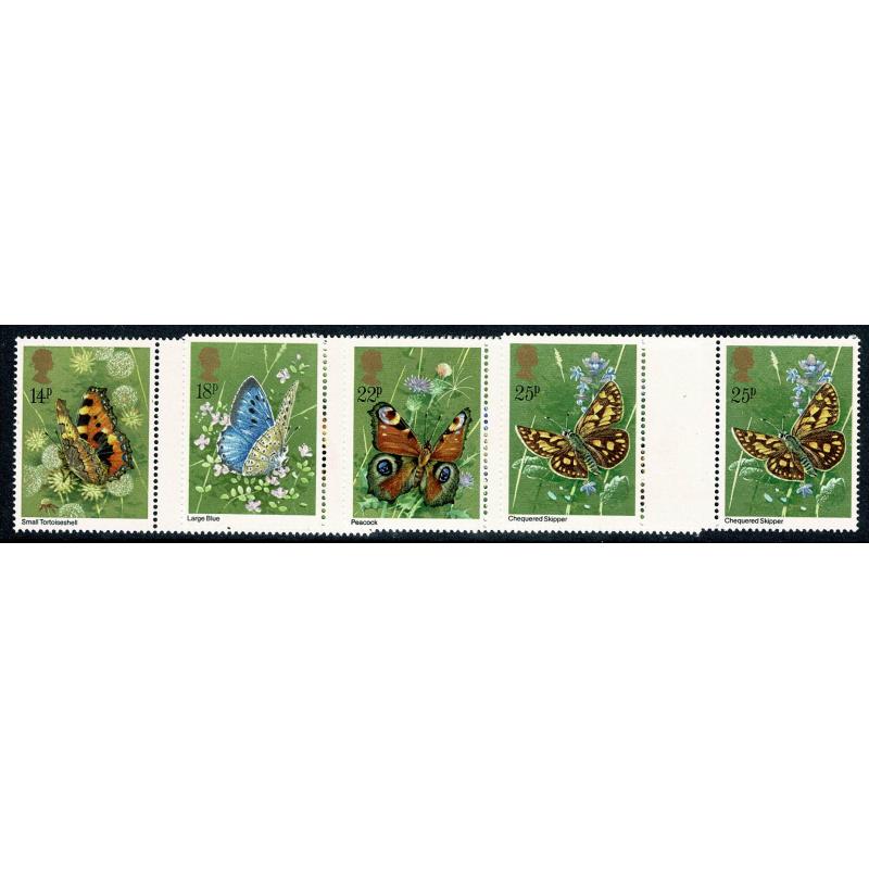 1981 Butterflies. SG 1151-1154. UM Gutter Pair set.