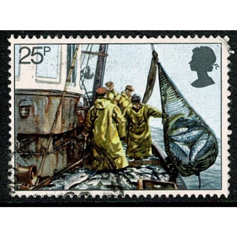1981 Fishing 25p. Very Fine Used Single. SG 1169