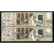 1982 Information Technology 15½p. Fine Used pair SG 1196