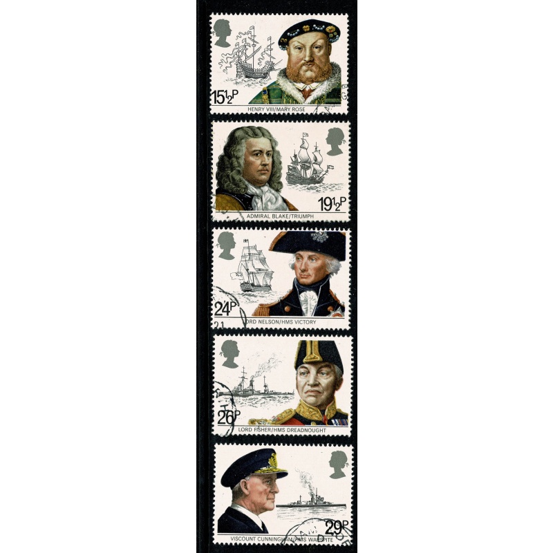 1982 Maritime Heritage. Set of 5 values. Fine Used. SG 1187-1191