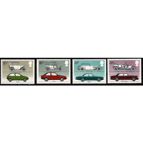 1982 British Motor Cars. UM Set of 4 values. SG 1198-1201