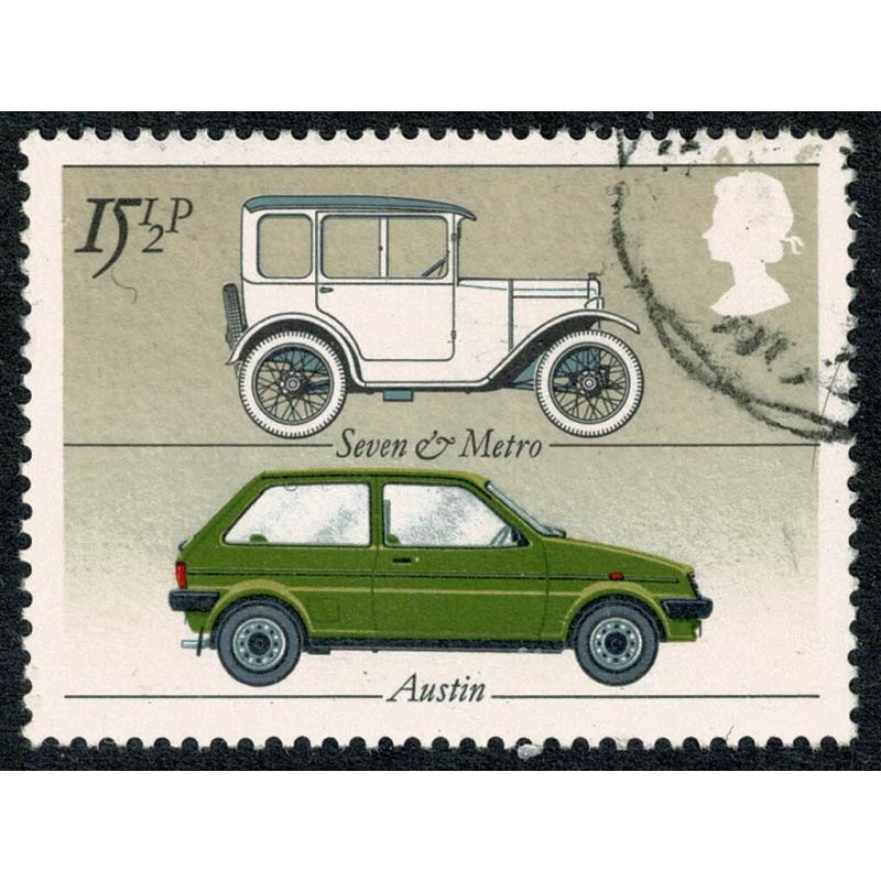1982 Cars 15½p.  Fine Used SG 1198