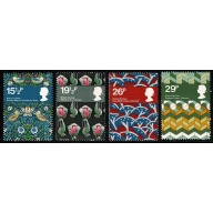 1982 British Textiles. UM Set of 4 values. SG 1192-1195