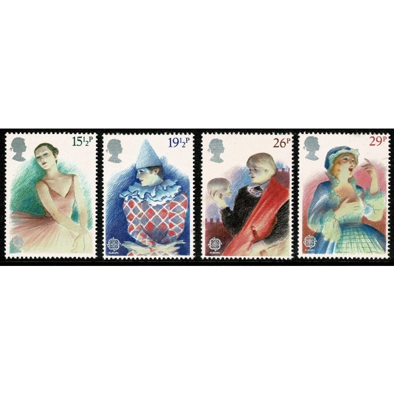 1982 British Theatre. UM Set of 4 values. SG 1183-1186