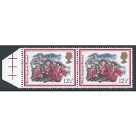1982 Christmas 12½p. PHOSPHOR BLADE FLAW variety. SG 1202 var.
