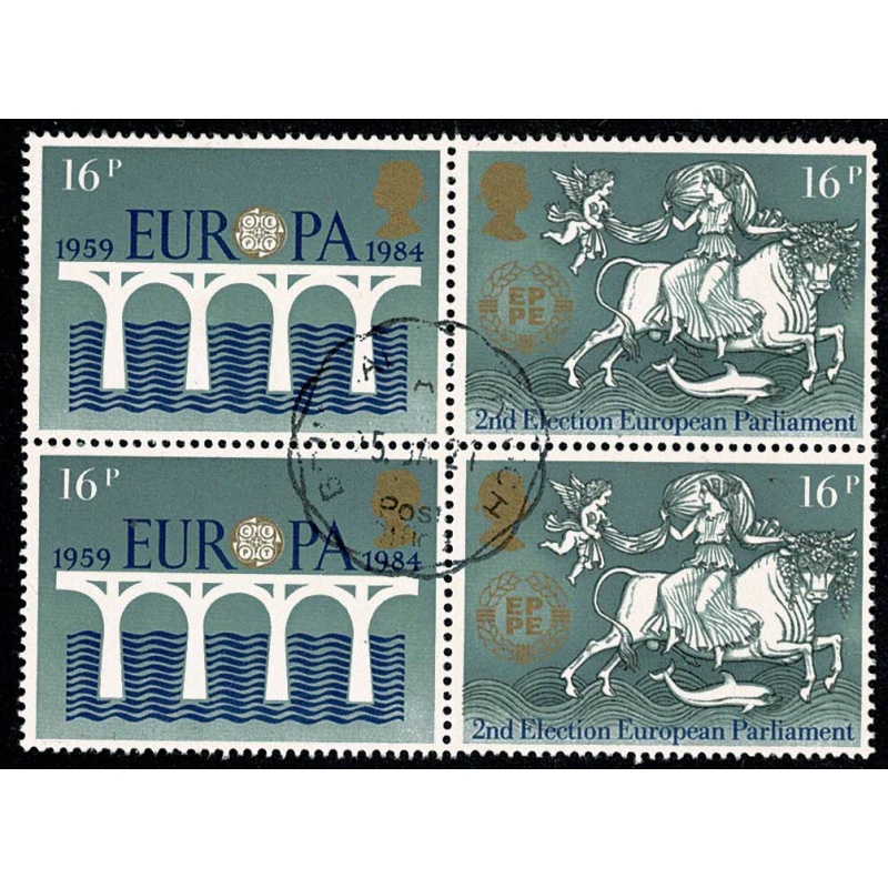 1984 Europa Issue. Centenary of CEPT. 16p value. SG 1249/1250