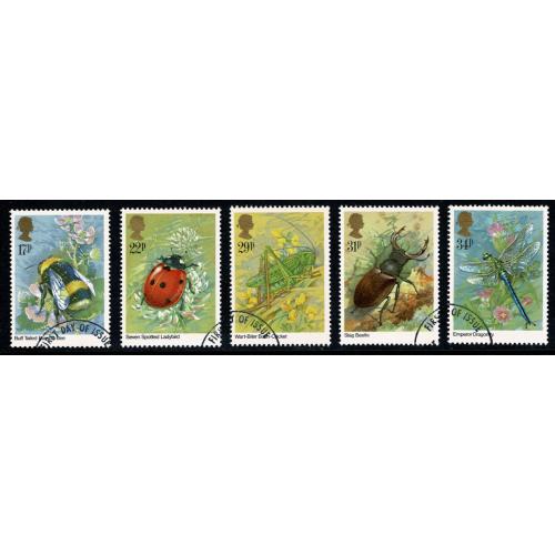 1985 Insects. Very Fine Used Set. SG 1277-1281