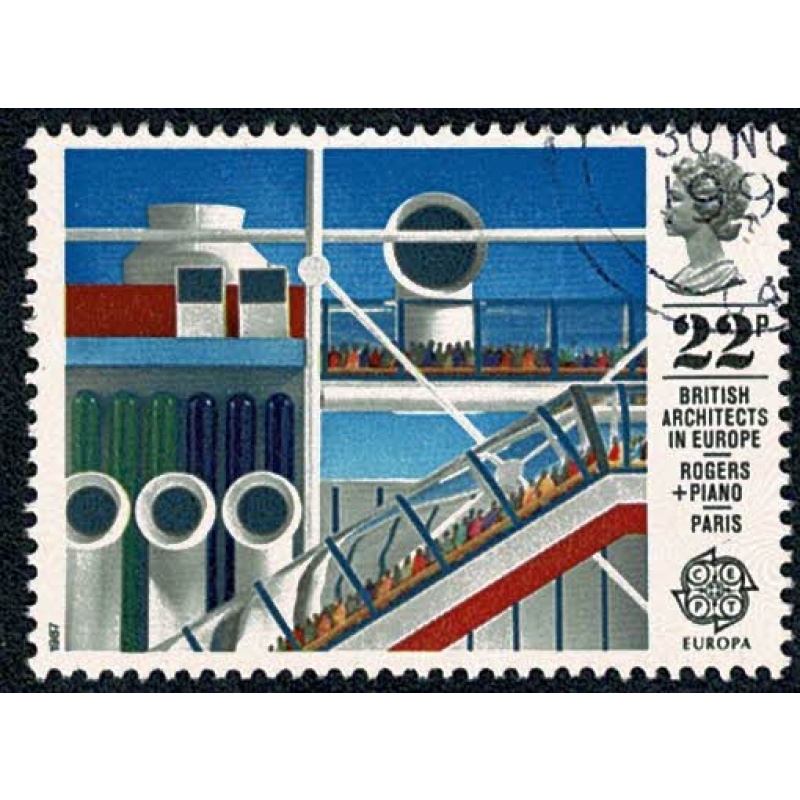 1987 Architects 22p. Very Fine Used single. SG 1356