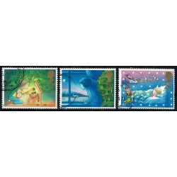 1987 Christmas. Set of 5 values Fine Used SG 1375-1379