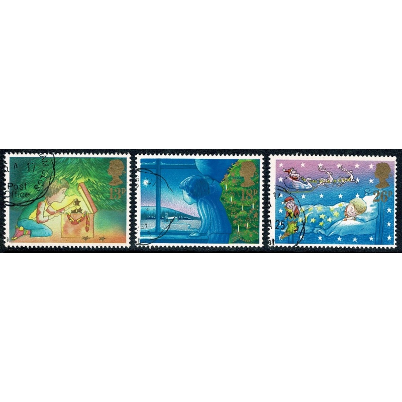 1987 Christmas. Set of 5 values Fine Used SG 1375-1379