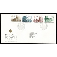 1988 Castle High Values. FDC "Windsor, Berks" Handstamp