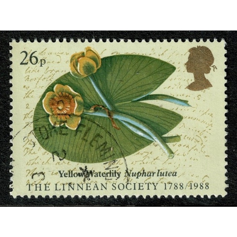 1988 Linnean Society 26p. Fine used single SG 1381