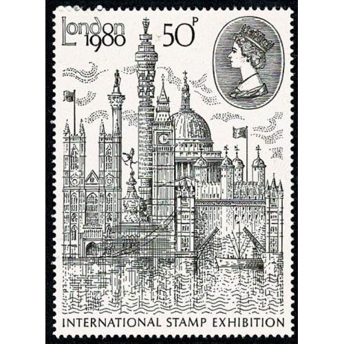 1980 London Stamp Exhibition 50p Type II. SG 1118a