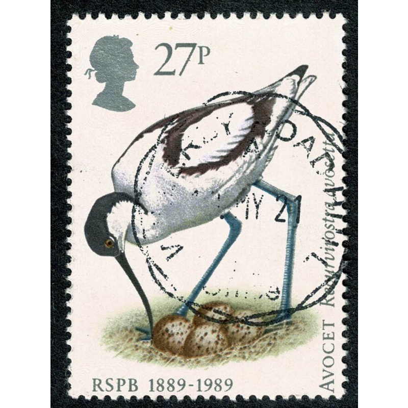 1989 R.S.P.B 27p value. Fine used single. SG 1420