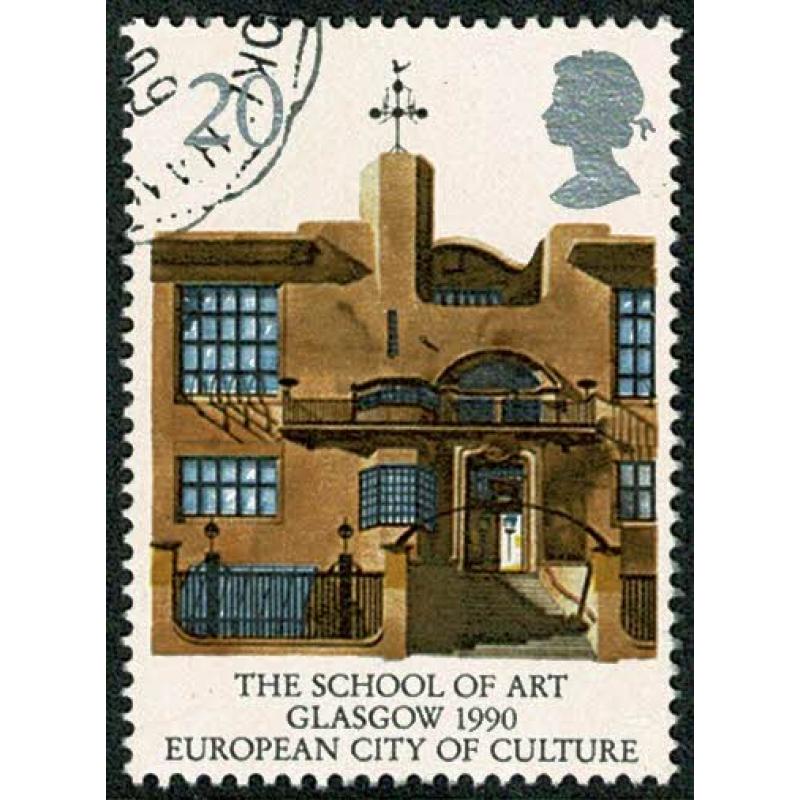 1990 Europa (Glasgow City of Culture). 20p Very Fine Used single. SG 1494