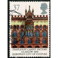 1990 Europa (Glasgow City of Culture). 37p Very Fine Used single. SG 1496