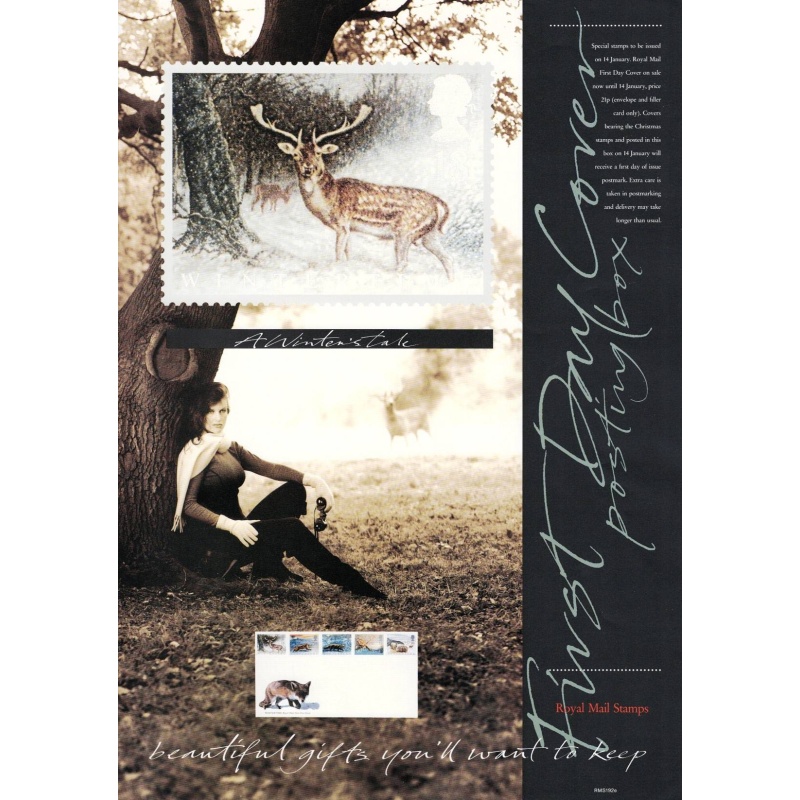 Royal Mail A3 Poster for 1992 Wintertime commemorative issue.