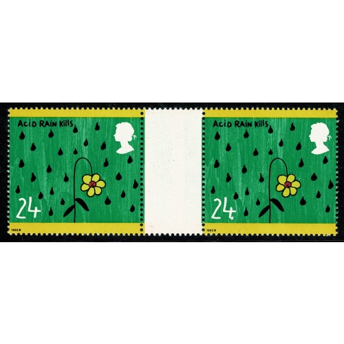 1992 Protection of Environment 24p. Listed variety "large full stop after 4" SG 1629a