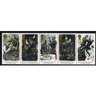 1993 Sherlock Holnmes. 24p se-tenant strip of 5. Unmounted Mint. SG 1784-1788