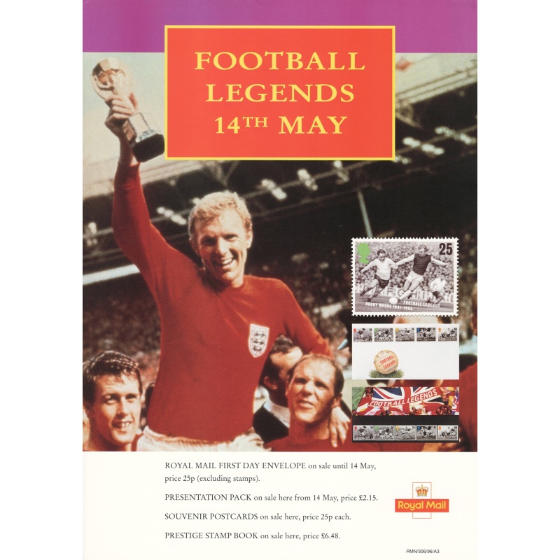 A3 Royal Mail Poster 1996 European Football Championships.