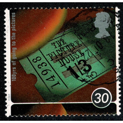 1996 Centenary of Cinema 30p. Fine Used single. SG 1922