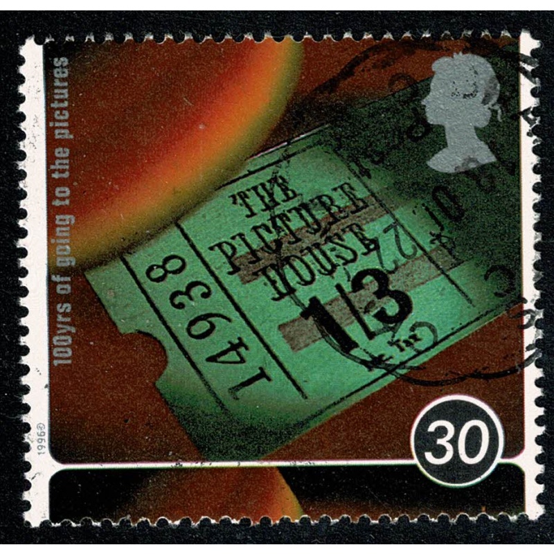 1996 Centenary of Cinema 30p. Fine Used single. SG 1922