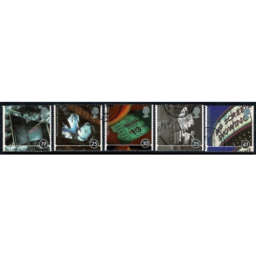 1996 Centenary of Cinema. Set of 5 values Fine Used single SG 1920-1924