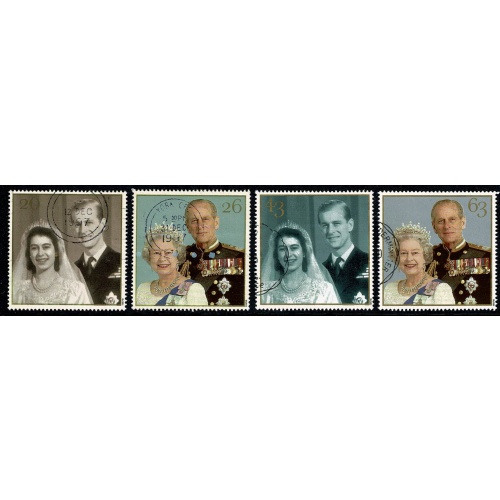 1997 Royal Golden Wedding. Very fine used set of 4 values. SG 2011-2014