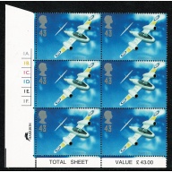 1997 Aircrafty Designers 43p. Silver shift cylinder block. SG 1987 var.