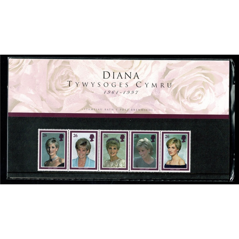 1998 Princess of Wales Welsh Language Presentation Pack.