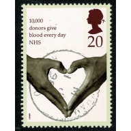 1998 50th Anniversary of The National Health Service. 20p. Fine Used single SG 2046