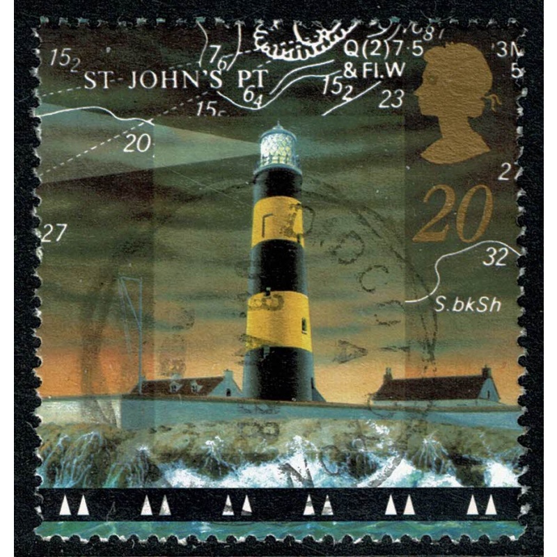 1998 Lighthouses 20p. Fine Used single SG 2034