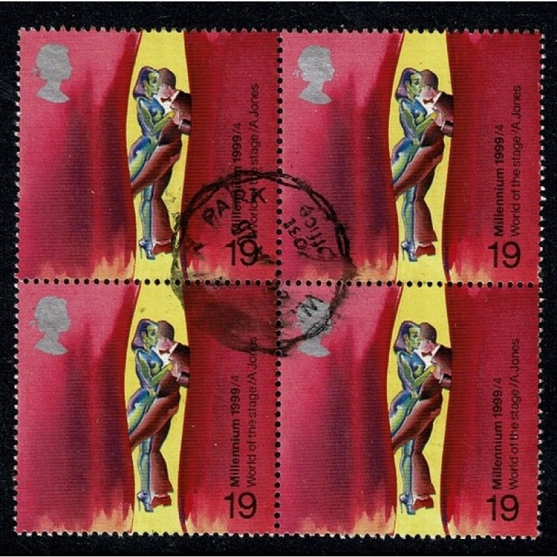 1999 Millenium: Artist's Tale 19p. Fine Used single block. SG 2119