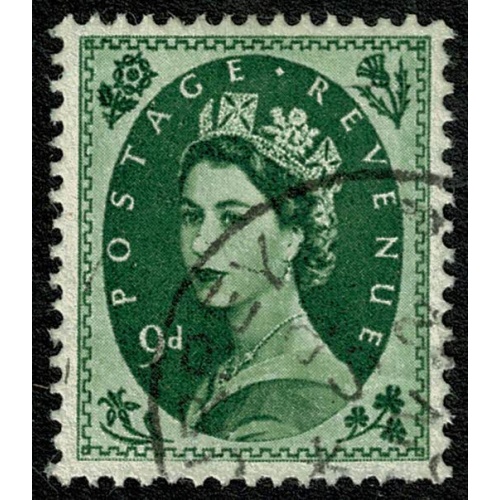 9d bronze green. Fine used. SG 582