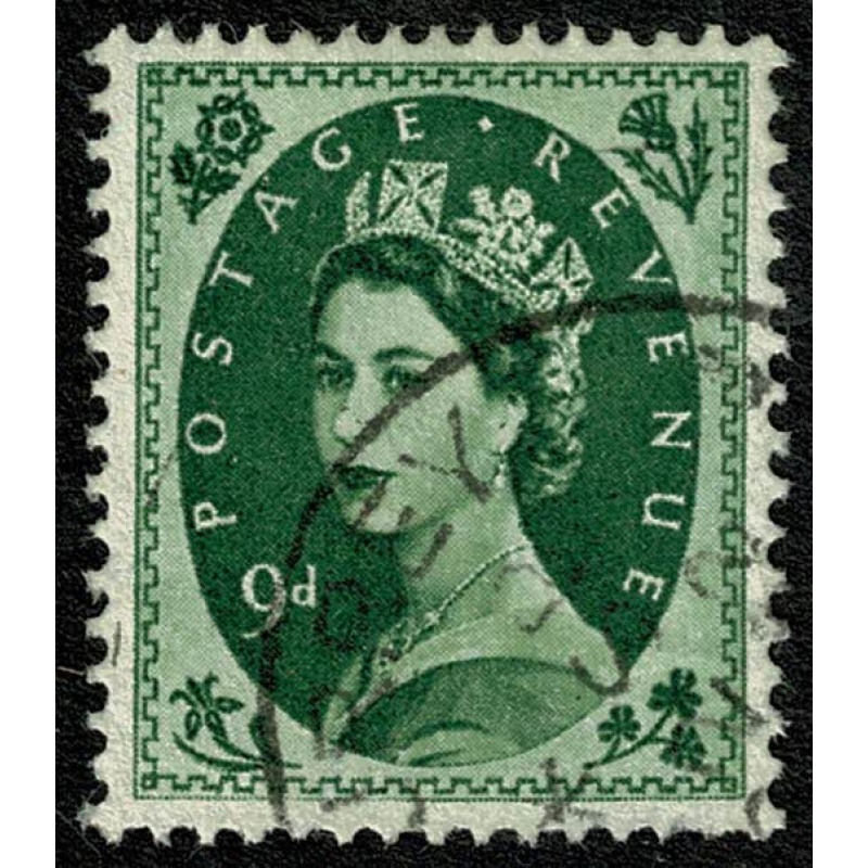 9d bronze green. Fine used. SG 582