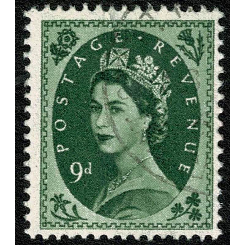 9d bronze green. Fine used. SG 582