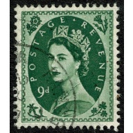 9d bronze green. Fine used. SG 582