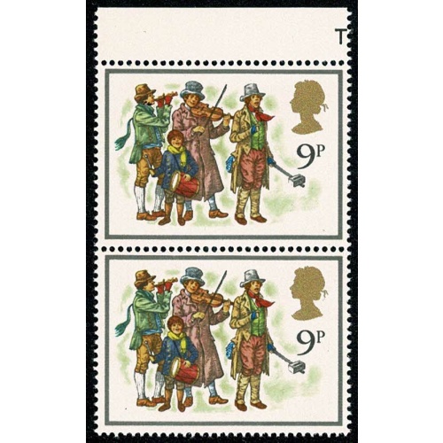 1978 Christmas 9p. Constant variety "missing bottom to collecting box" SG Spec. 400b