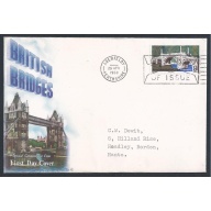 1968 Bridges 9d. "ABERFELDY" FDI Envelope cancel