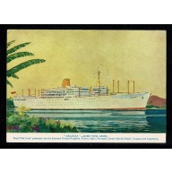 RMS "ARLANZA" Posted On The High Seas Cachet.