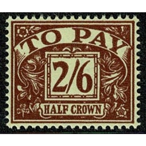 2/6 purple on yellow. Watermark Crowns Sideways Inverted. UM single. SG D65Wi