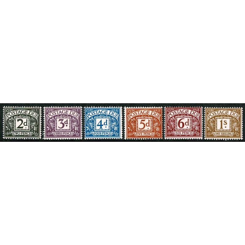 1968-69 No Watermark set of 6 values. UM. SG D69-D74